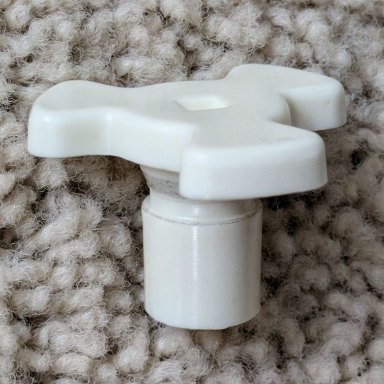 Microwave oven plastic centerpiece bushing drive coupler knob for rotating spinning glass turntable