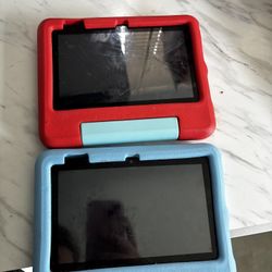 📱 2 Amazon Fire 7 Kids Edition Tablets – Blue & Red $50 for both – Pickup Only