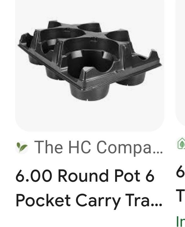 $20 For 35 Six Slot 5-in Planter Plant Holder Trays Stackable Seedling Baby Plant