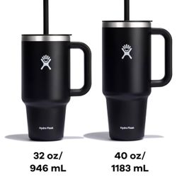 Cream  2pk Hydro Flask Travel Tumbler Stainless Steel Vacuum Insulated Tumbler with Lid and Straw 