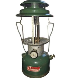 Vintage 1972 Coleman 2 Mantle Lantern Model 220F - Missing Globe - Not Tested