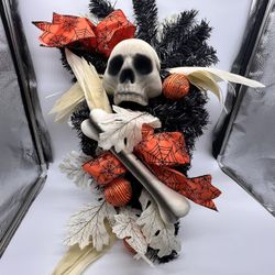 New Halloween Bone Wreath  Decoration skeleton / Decoración para halloween, altar de muertos 