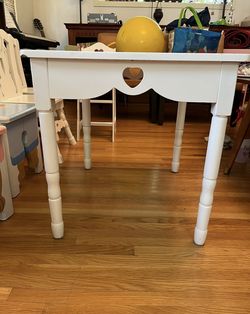 Kids Wooden Table With 4 Chairs 