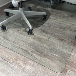 Tempered Glass Desk Mat 