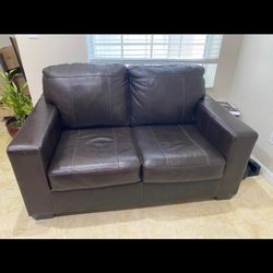 Dark brown Leather Couch