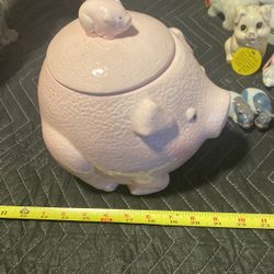 Pink Pig Cookie Jar