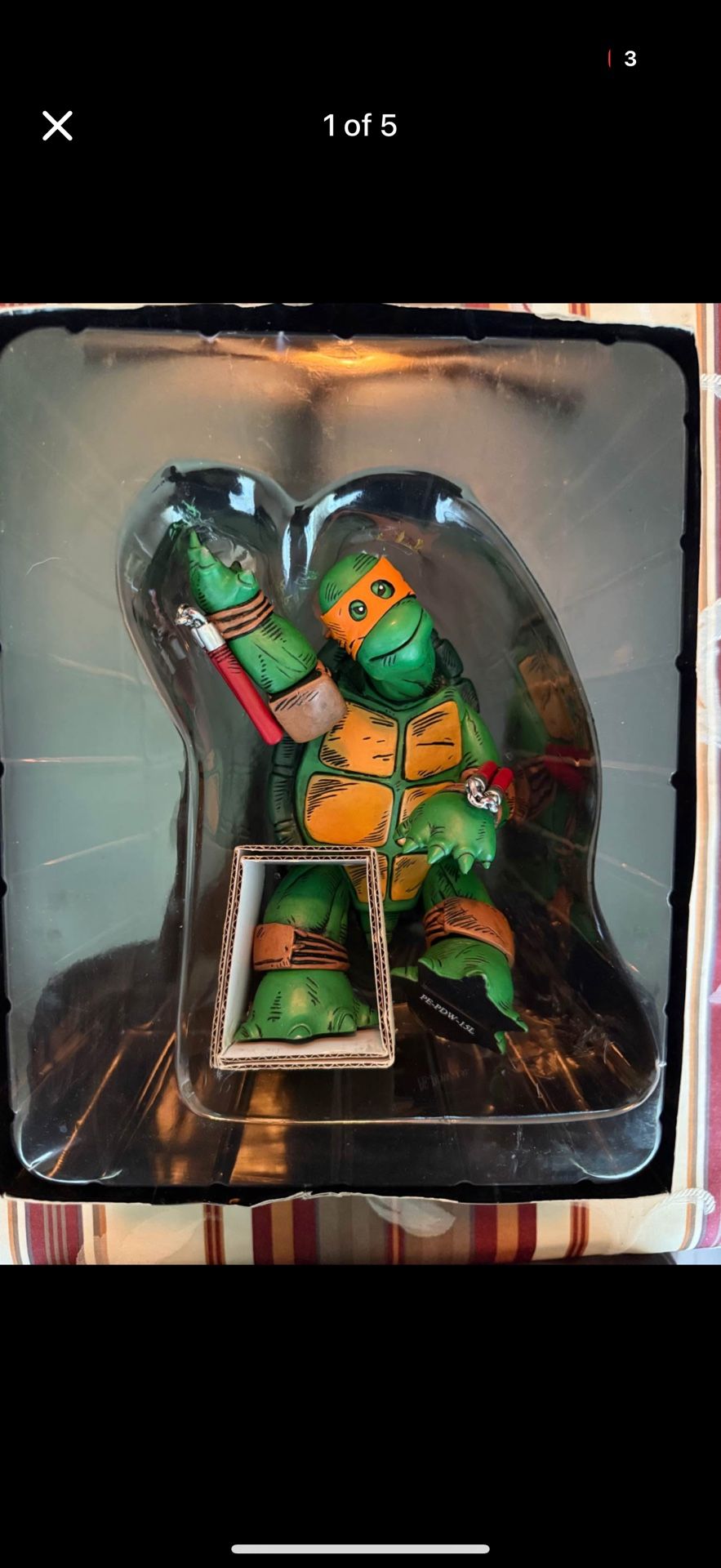 Rare Mondo The first turtle orange mask edition. Selling for 900 on eBay