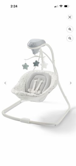Graco Simple Sway Baby Swing, Blythe White