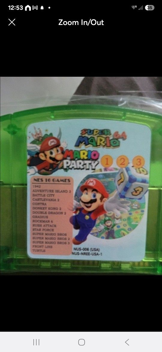 21 in 1 multi game for N64, super mario, mario party and many more