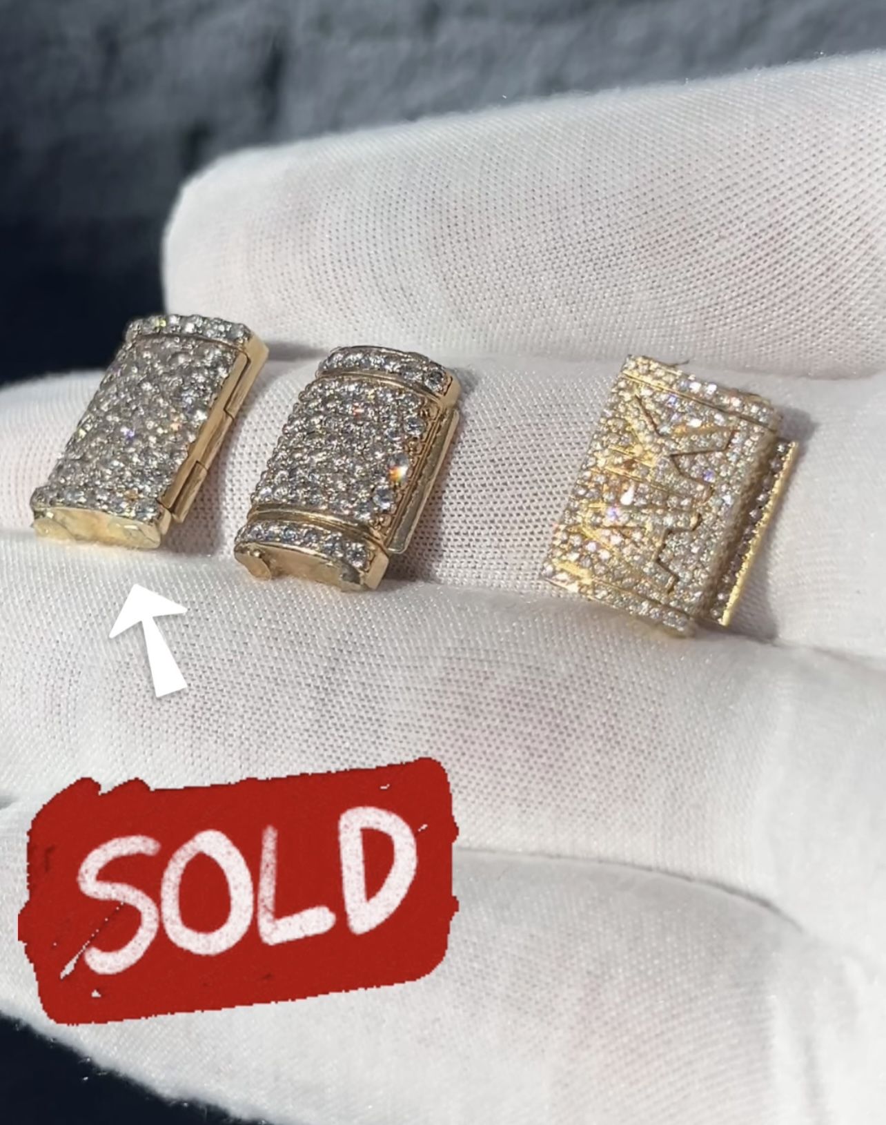 Diamond Locks 14k Gold