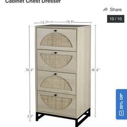 BRAND NEW Rattan Dressers (2)
