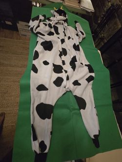 Cow Custome/Pajamas With Open Bottom On Back 