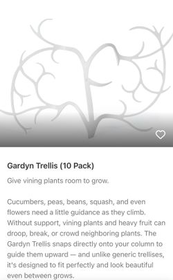 Gardyn Trellis (10 pack) - Give vining plants room to grow