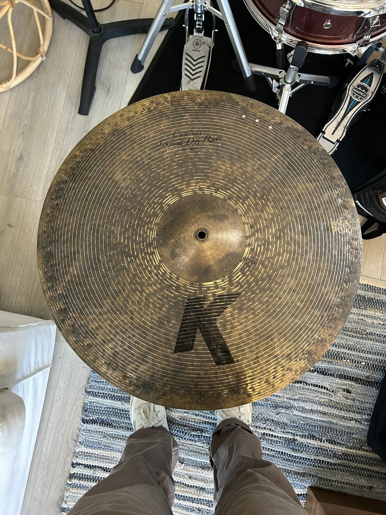 Zildjian 21” K Custom Special Dry Ride Cymbal (3 Rivets)