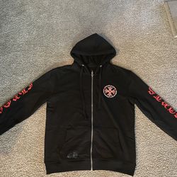 Chrome Hearts Hoodie Red And Black & White (size: SMALL) $100 • KILLEEN, TX