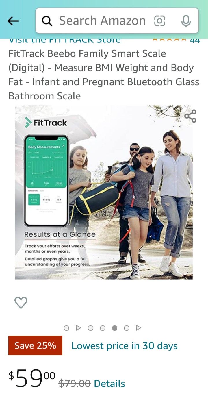 FitTrack Dara Smart BMI Digital Scale - Measure Weight and Body Fat - Most  Accurate Bluetooth Glass Bathroom Scale (White) for Sale in Sacramento, CA  - OfferUp