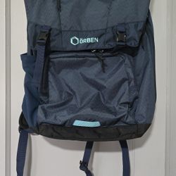 Orben Lonestar Backpack in blue with teal accents. 