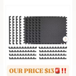 TrafficMaster Single-Sided Gray Foam Tile