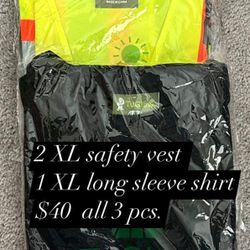 Safety Vest And Work Shirt Combo