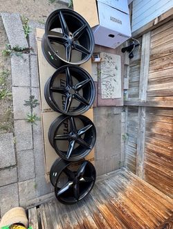 Set of 4 Foose 5-Spoke Wheels 20”