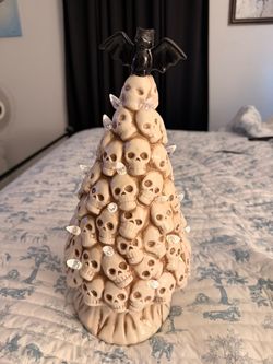 Halloween Christmas skull tree