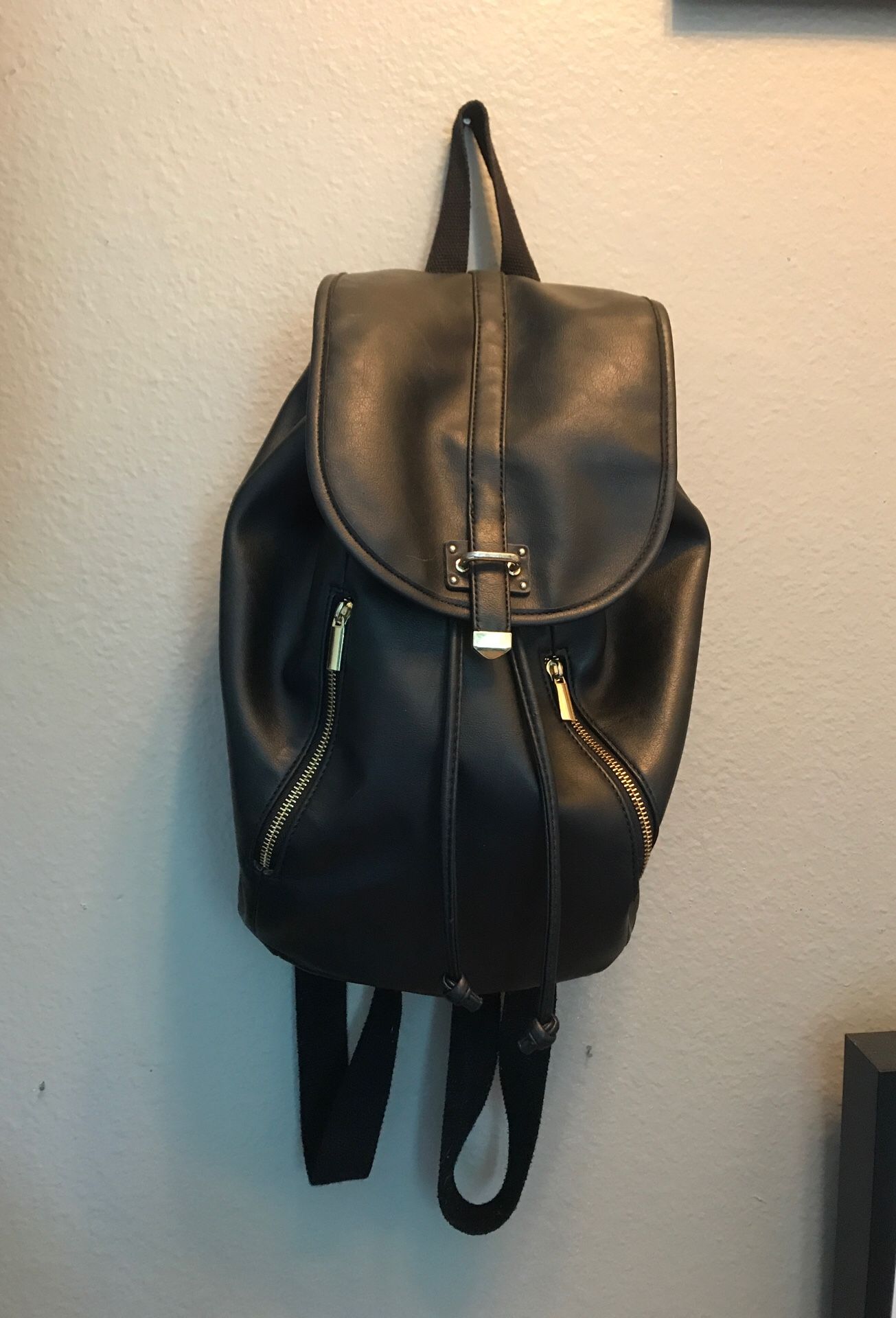 Gold and Black Backpack