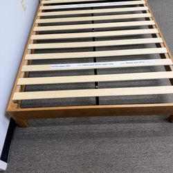 Full Solid Wood Platform Bed 