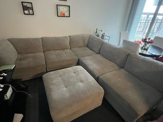Thomasville 5-Piece Modular Sectional Sofa with Ottoman