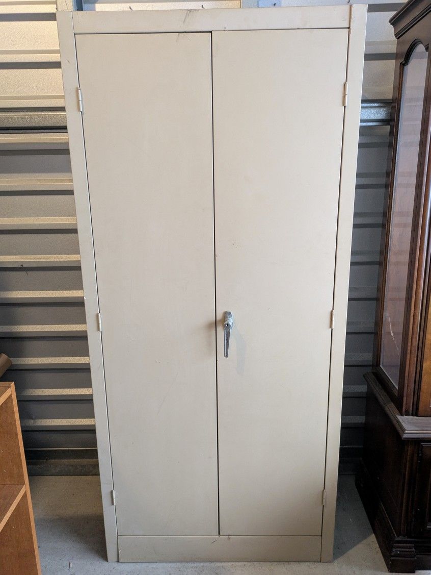 Tan Storage Cabinet 