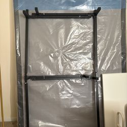 New Queen box spring in bag w/ Queen frame