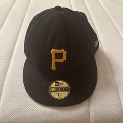 Pittsburgh Pirates Hat Cap Fitted Sz 7.5 Era 59Fifty