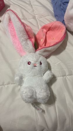 White Bunny Plush Stuffed Animal Toy