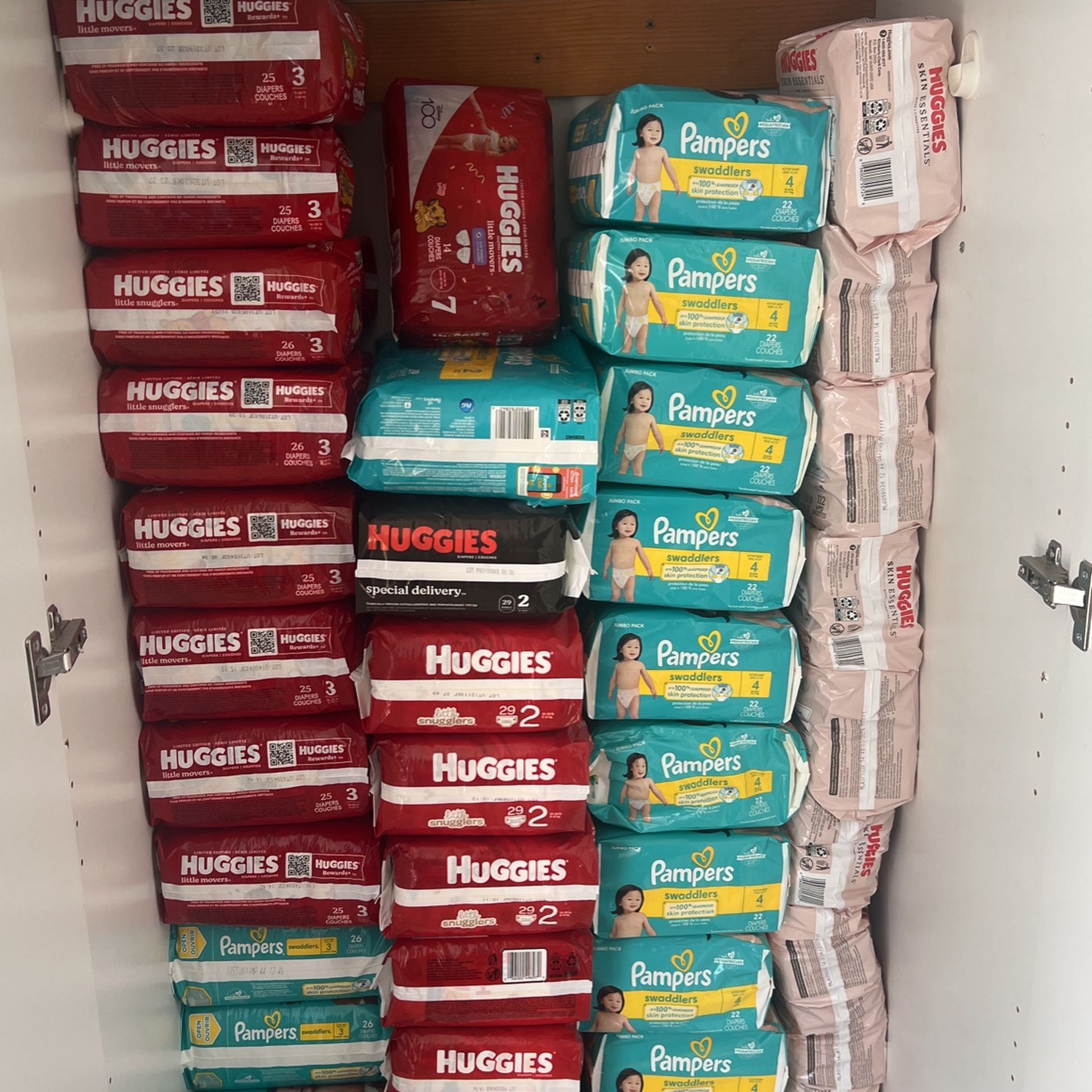 Huggies & Pampers Diapers.