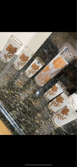 Bohemia crystal pitcher + 6 glasses