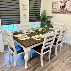 Dining Table And Chairs/ Bench
