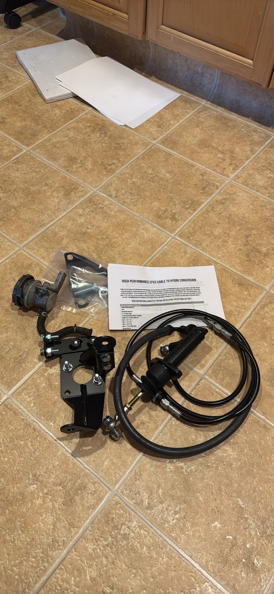 Honda Civic CRX EF chassis Hush Performance Cable to Hydrualic Transmission Conversion kit