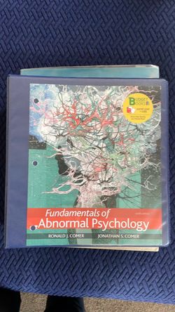 Fundamentals of Abnormal Psychology 9th Edition Comer