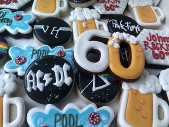 Custom birthday sugar cookies