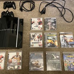 PlayStation 3 w/ 10 Games