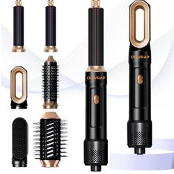 6 in ONE Blow Dryer Brush,Air Curling Iron Round Brush Blow Dryer 800W,Ionic Hair Dryer Brush for Women, Hot Air Brush Hair Styling Tools 100-120V