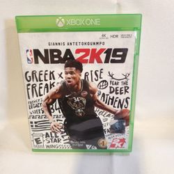 NBA 2K19 Xbox One Game Giannis Antetokounmpo Cover 4K Ultra HDR Enhanced Complete