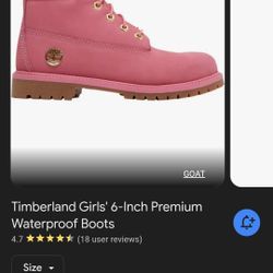 NEVER WORN TIMBERLAND BOOTS YOUTH GIRL