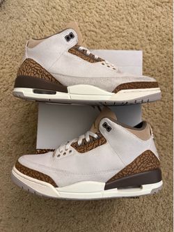 Size 10 (Pre owned, comes with original box) - Air Jordan 3 retro palomino