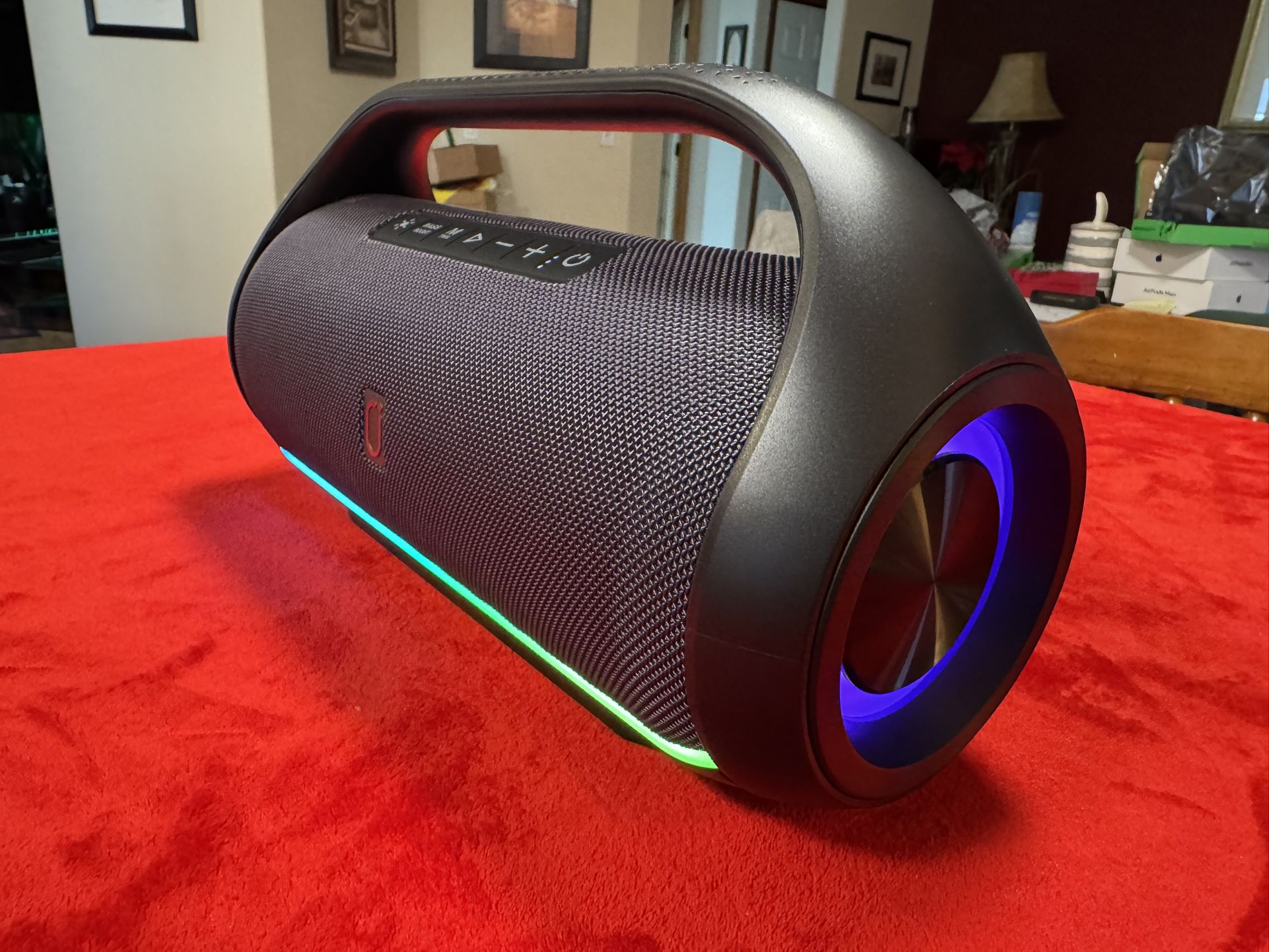 Portable Wireless Speaker, High-quality Sound, RGB Lights 