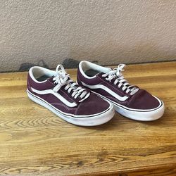 Maroon vans shoes