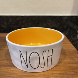 Rae Dunn dog bowl “nosh”