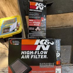 K&N Recharger and High-Flow Air Filter