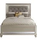 Sofia Vergara Paris Silver King Bed + mirror