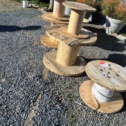 Wooden Spool (2 Small Ones) 