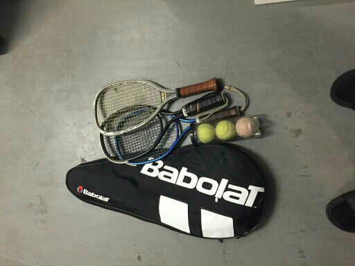 Tennis racket set w/bag n balls